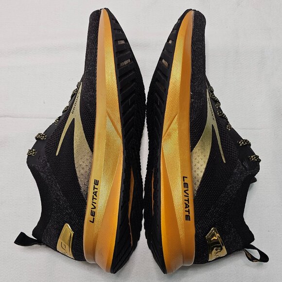 Brooks Running Levitate 4 Black Gold Victory Trainer Shoes Women's Size 8- EUC - Picture 7 of 11